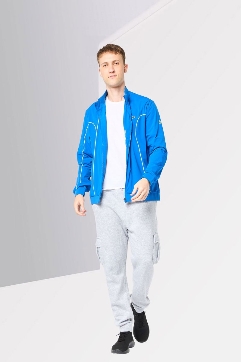 LACOSTE Novak Djokovic x Lacoste Men Regular Fit Long Sleeve Outdoor Jacket, Blue - Image 2