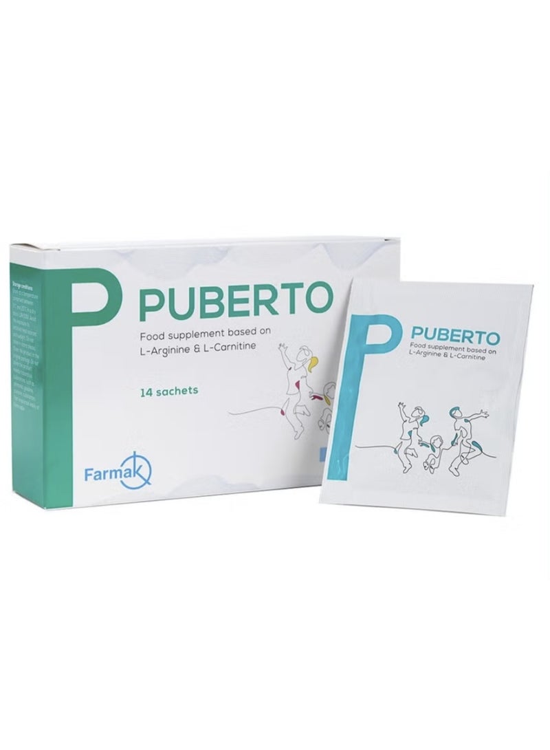 فارما مجموعة مكملات بوبرتو إل-أرجينين وإل-كارنيتين، عبوة من 14 قطعة - لتعزيز الطاقة والقدرة على التحمل والأداء - Image 1