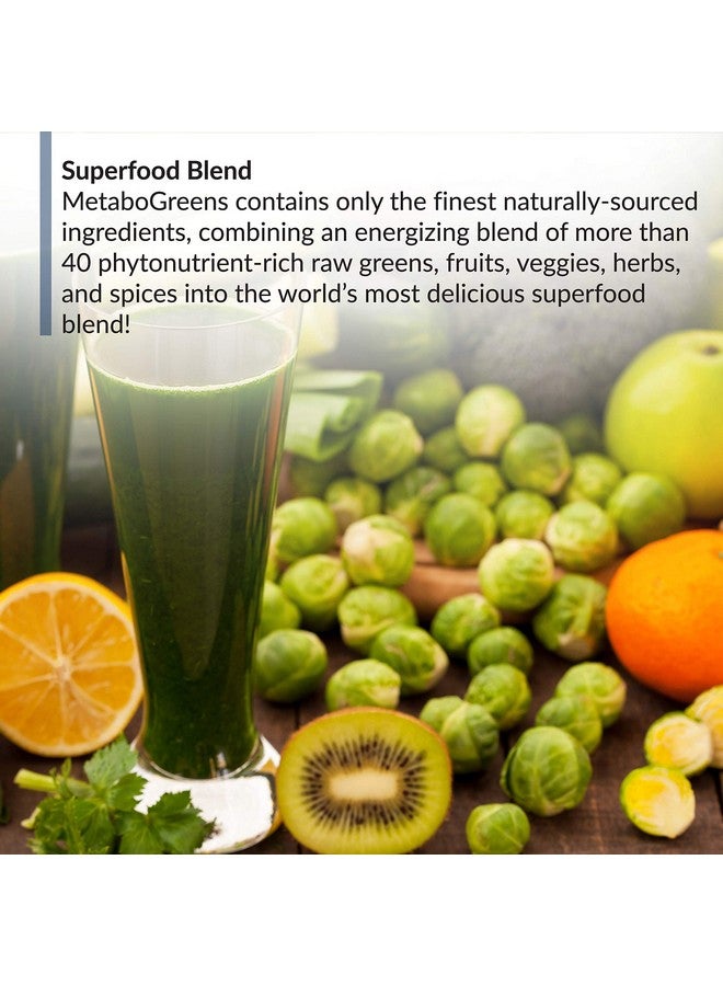 BioTrust BioTrust Metabo Greens Superfood Powder - Super Greens Powder, Fruit & Veggie Blend with Clinically Studied Spectra - Non GMO, Soy Free, Gluten Free, Dairy Free, Energizing Berry Flavor (30 Servings) - Image 2