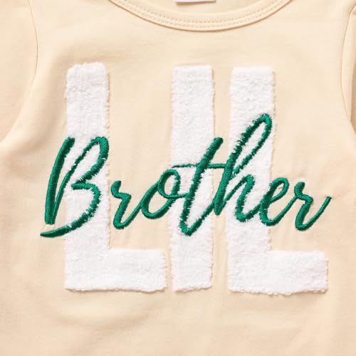 TITKKOP Baby Boy Clothes 0-3 Months Little Brother Newborn Outfit Baby Boy Fall Winter Romper One-Piece Jumpsuit Bodysuit - Image 4