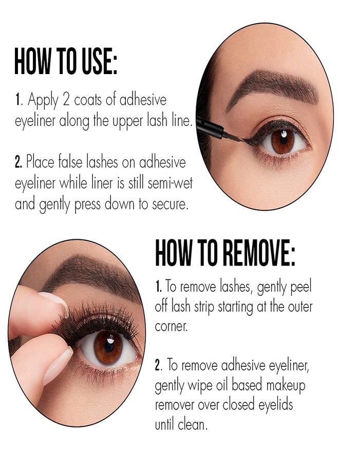 DUO Line It Lash It Lash Glue Liner - Black, 2-in-1 Eyeliner & Eyelash Adhesive for Strip & Cluster Lashes, 0.12 oz - Image 5