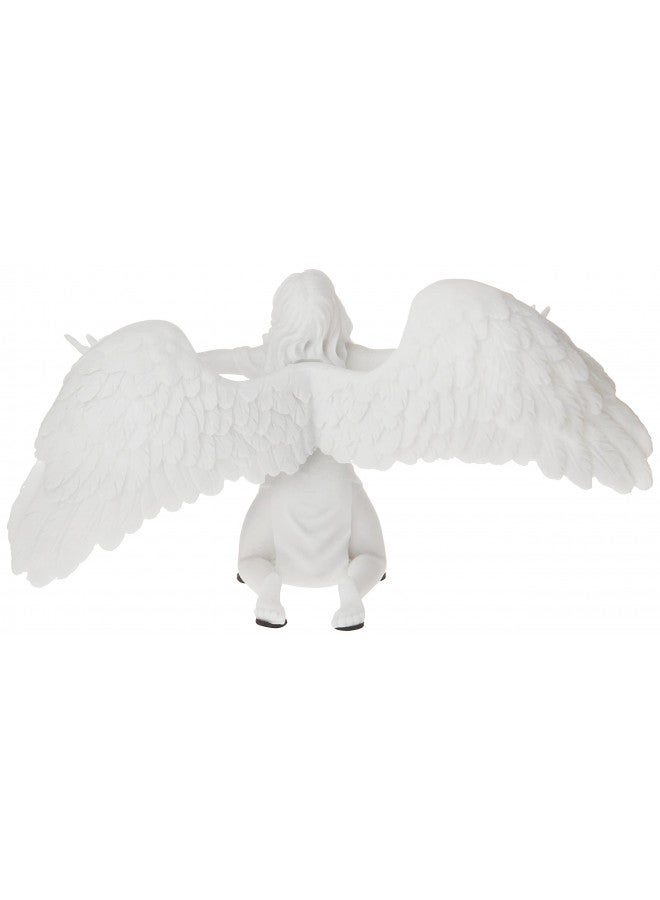 Design Toscano Pray for Peace Angel Figurine Statue, 9 in X 3 in X 4.5 in, White - Image 2