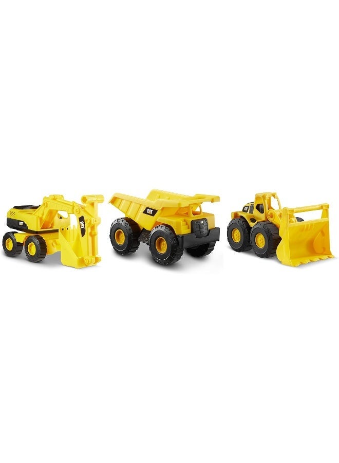 CAT Caterpillar CAT Mini Crew 3 Pack - Dump Truck, Wheel Loader, & Excavator  - Image 1
