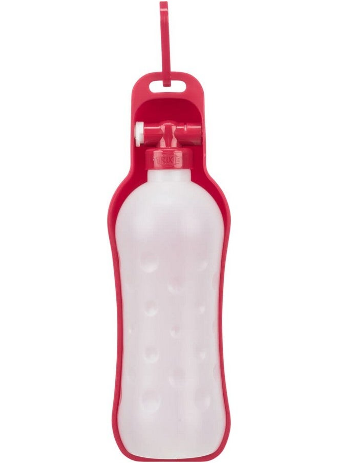 Trixie - Bottle With Bowl For Pets Made With Non-Toxic Plastic Material, Great For Walks, Travel And Daily Feeds With Hook To Attach To The Belt Assorted Colours - 500 Ml - Image 1