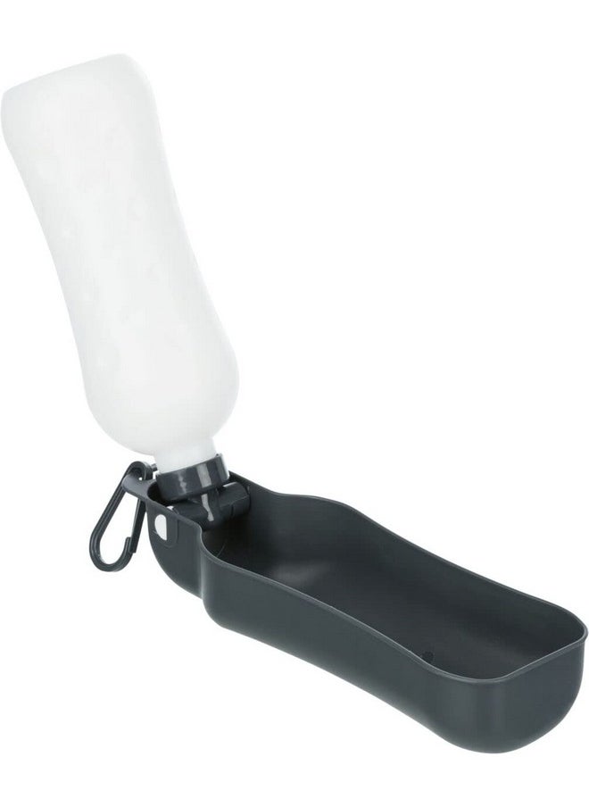 Trixie - Bottle With Bowl For Pets Made With Non-Toxic Plastic Material, Great For Walks, Travel And Daily Feeds With Hook To Attach To The Belt Assorted Colours - 500 Ml - Image 1