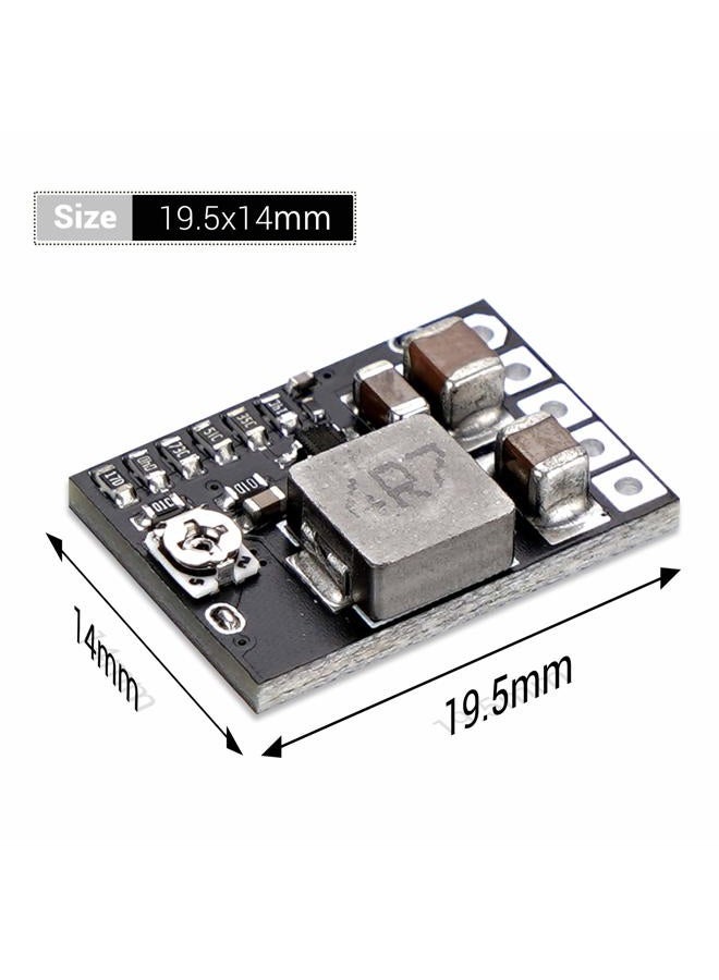 DROK DC Buck Converter, 6pcs Mini Voltage Regulator DC 4.5-20V 12V 9V Step Down to 5V Reducer Board 3A 10W Fixed Adjustable Volt Output Step-Down Transformer Power Supply Stabilizer Module - Image 3