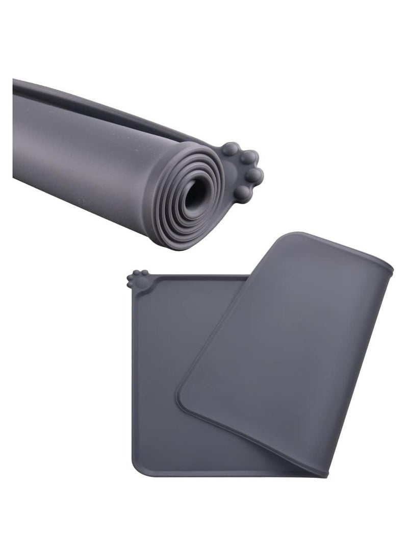 Dubkart Pet Food Mat,Pet Silicone Bowl Mat,Pet Feeding Mat,Waterproof Dog Cat Mat Pet Placemat Premium Silicone FDA Grade Non-stick Non Slip Anti Spill Easy Clean - Image 5