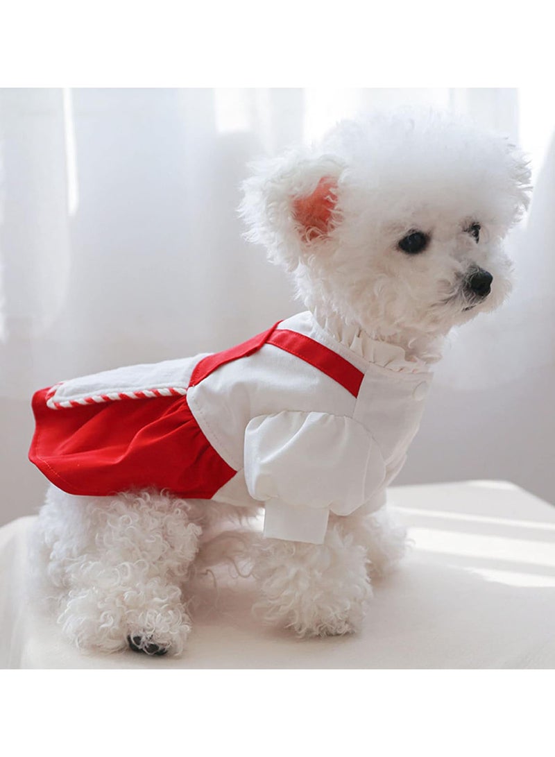 GGOOT Dogs Costume Small Dog Princess Red Dresses Photoshoot Suit Puppies Cute Outfit Pullover Clothing for Small Animals Pets pet dress for small dogs cats female  - Image 2