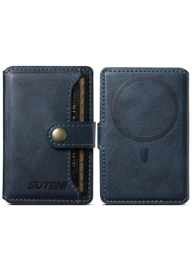 Suteni S2 Phone Magnetic Card Case Card Sleeve MagSafe Magnetic Coil PU Leather - Image 1