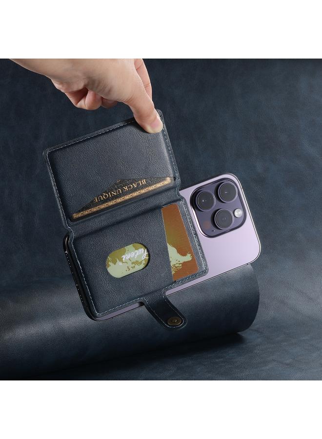 Suteni S2 Phone Magnetic Card Case Card Sleeve MagSafe Magnetic Coil PU Leather - Image 3