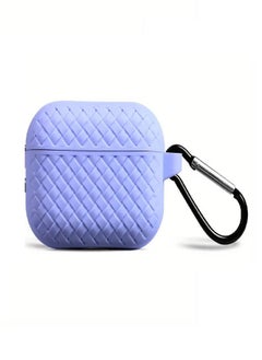 Silicone Case for Airpods 4th Generation 2024 Accessories with Keychain - Light Purple
