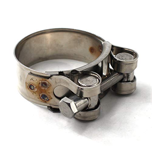 Flomore 23-25mm T-Bolt Clamp 304 Stainless Steel Pipe Clamp Heavy Duty Hose Clamp (Pack of 6) - Image 2