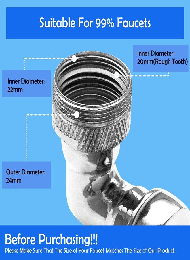 New Ware® CP Brass 1080° Rotational Robot Arm Swivel Spout Faucet Extender Folding Aerator| Male-Female Large Angle Water Nozzle Adapter for Hot & Cold Kitchen Sink Faucet Tap & Wash Basin Tap - Image 4