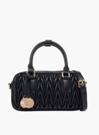 فلورا بيلا من شو إكسبرس Quilted Tote Bag with Double Handle and Zip Closure