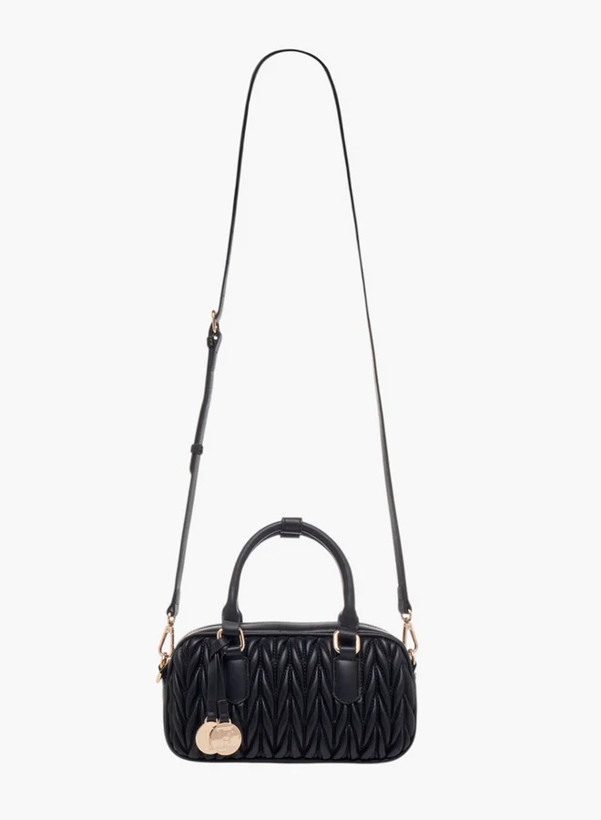 فلورا بيلا من شو إكسبرس Quilted Tote Bag with Double Handle and Zip Closure
