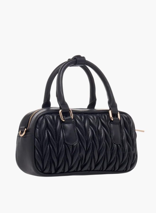 فلورا بيلا من شو إكسبرس Quilted Tote Bag with Double Handle and Zip Closure