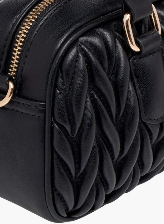 فلورا بيلا من شو إكسبرس Quilted Tote Bag with Double Handle and Zip Closure