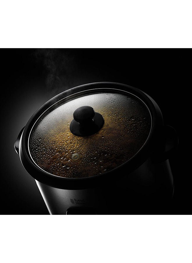 Russell Hobbs Rice Cooker, 10 Cups Capacity, Keep Warm, Steaming Tray, Stainless Steel 1.8 L 700.0 W 19750JAS Black/Silver - Image 4