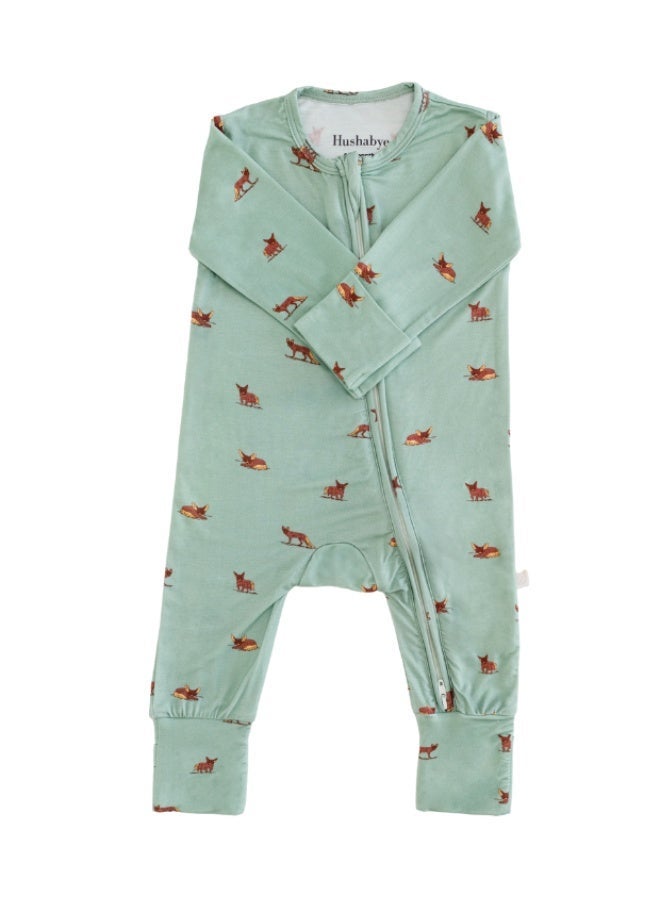 Hushabye – Zippered Baby Sleepsuit – Bamboo – Desert Fox - Image 4