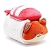 Anirollz Foxiroll Plush in Shrimp Sushi Outfitz Kawaii Fox Stuffed Animal with Removable Costume Cute 6 Squishy Plush Toy Gift for Girls Kids - Image 3