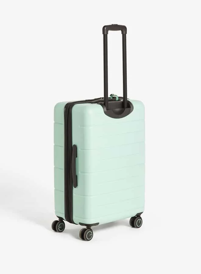 وايف Men Textured Hardcase Luggage Trolley Bag with Retractable Handle