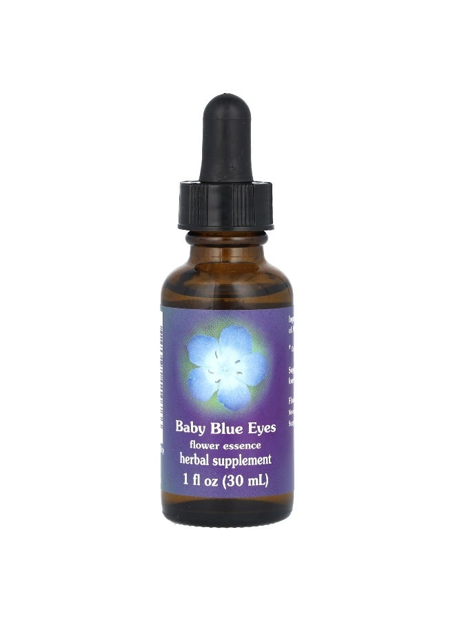 Flower Essence Services, Baby Blue Eyes, Flower Essence, 1 fl oz (30 ml) (Packaging may vary) - Image 1