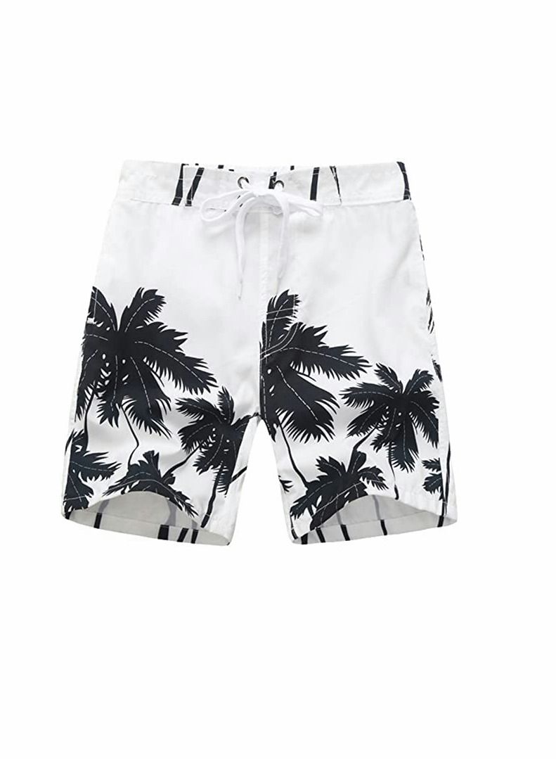 KASTWAVE سروال سباحة للأولاد، شورت شاطئ مموه سريع الجفاف مع بطانة شبكية، شورت سباحة للأولاد شورت شاطئ لركوب الأمواج، ملابس سباحة للمراهقين سريعة الجفاف، سروال شاطئ صيفي لركوب الأمواج، سروال عصري للأطفال (L) - Image 1