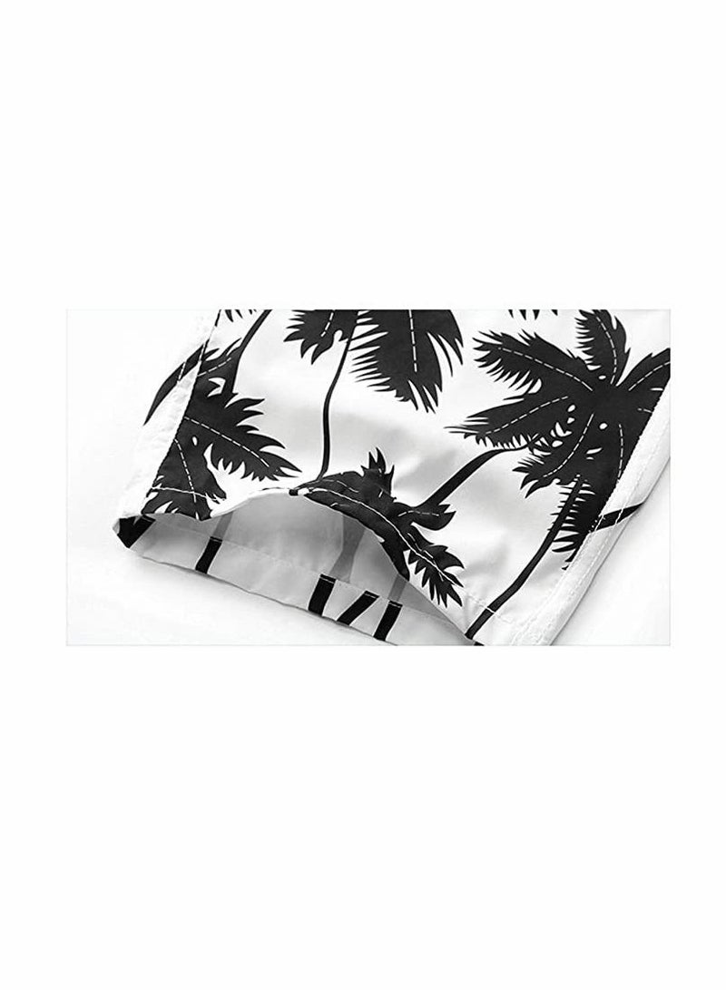 KASTWAVE سروال سباحة للأولاد، شورت شاطئ مموه سريع الجفاف مع بطانة شبكية، شورت سباحة للأولاد شورت شاطئ لركوب الأمواج، ملابس سباحة للمراهقين سريعة الجفاف، سروال شاطئ صيفي لركوب الأمواج، سروال عصري للأطفال (L) - Image 5