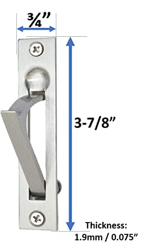 QCAA Solid Brass Edge Pull, 4", Polish Brass, 1 Pack, Made in Taiwan - Image 5