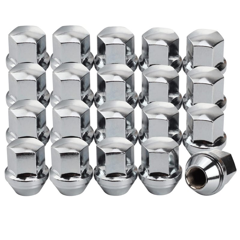14x15mm Lug Nuts Replacement for Wrangler Gladiator Grand Cherokee 20 Pcs 78 Hex 18 Inch OEM Factory Style Large Acorn Seat Lug Nuts for Ram 1500 2500 Factory Wheels