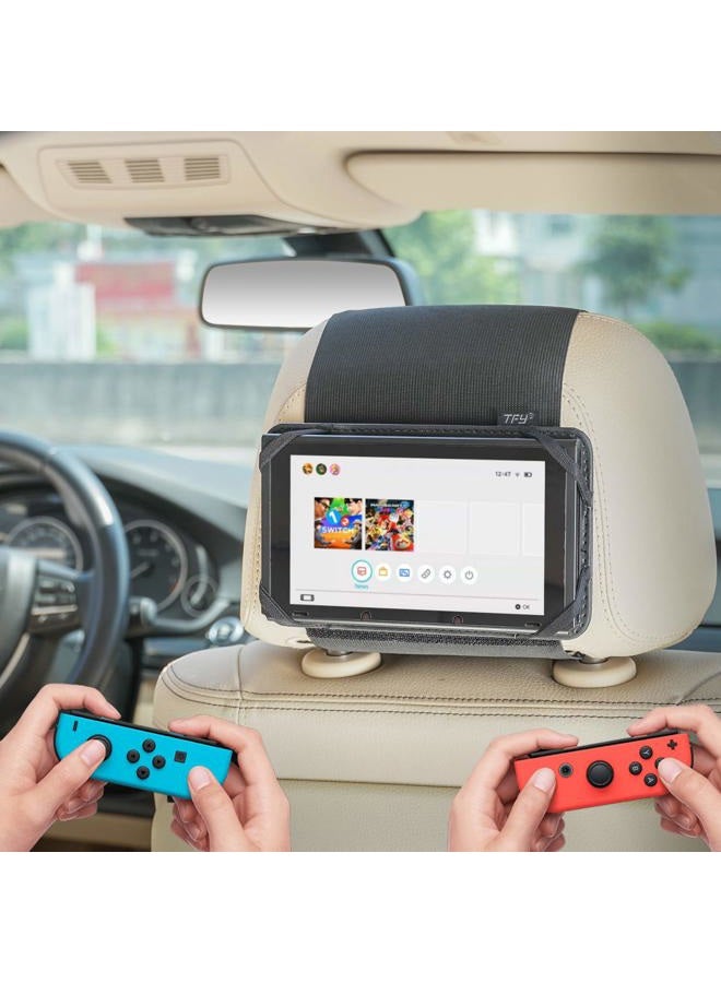 WANPOOL Switch Car Holder, Car Headrest Mount Holder Compatible with Nintendo Switch and Other 7 Inch Tablets - Image 1