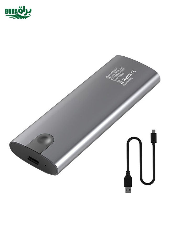 BURAQ Blueendless 2809 General Dual Protocol Wiring C-A M.2 Mobile Hard Disk Case SSD External Solid Hard Drive Enclosure Box  - Image 1