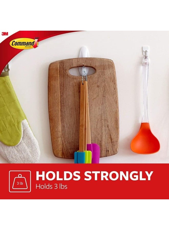 Command Wire Hooks Value Pack, Medium, White, 7-Hooks (17068-7Es) - Image 3