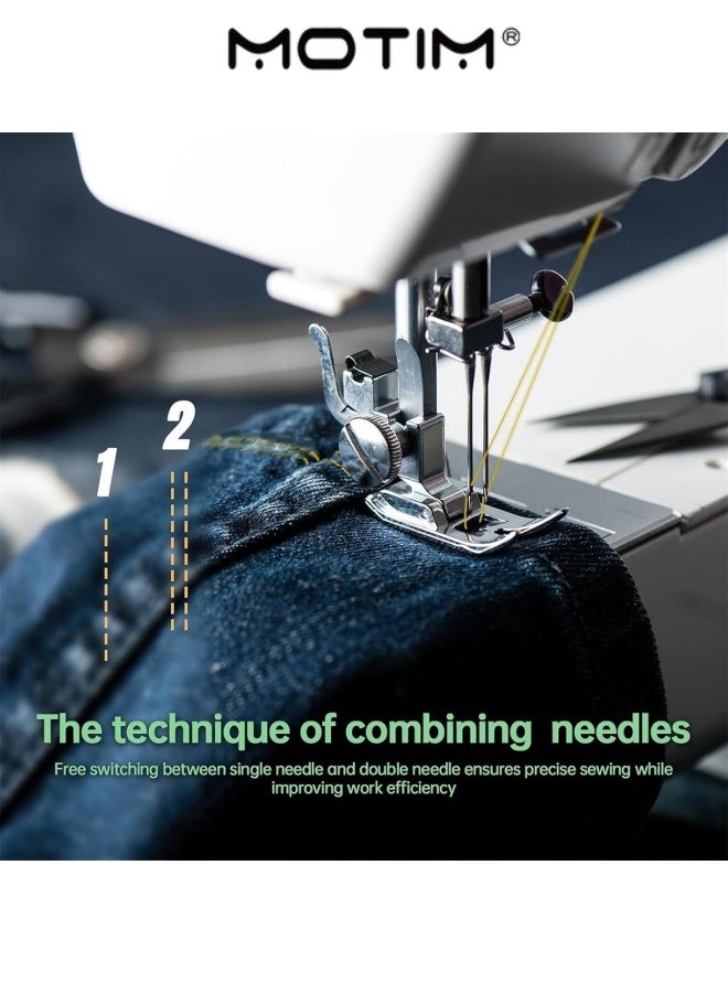 Motim Sewing Machine for Beginners Small Sewing Machine With Two Needle Types For Household Sewing Machine for Beginners Hand Held Sewing Machine for Adults - Image 4