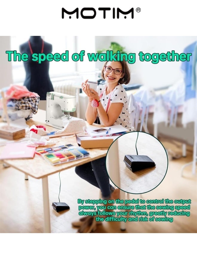 Motim Sewing Machine for Beginners Small Sewing Machine With Two Needle Types For Household Sewing Machine for Beginners Hand Held Sewing Machine for Adults - Image 2
