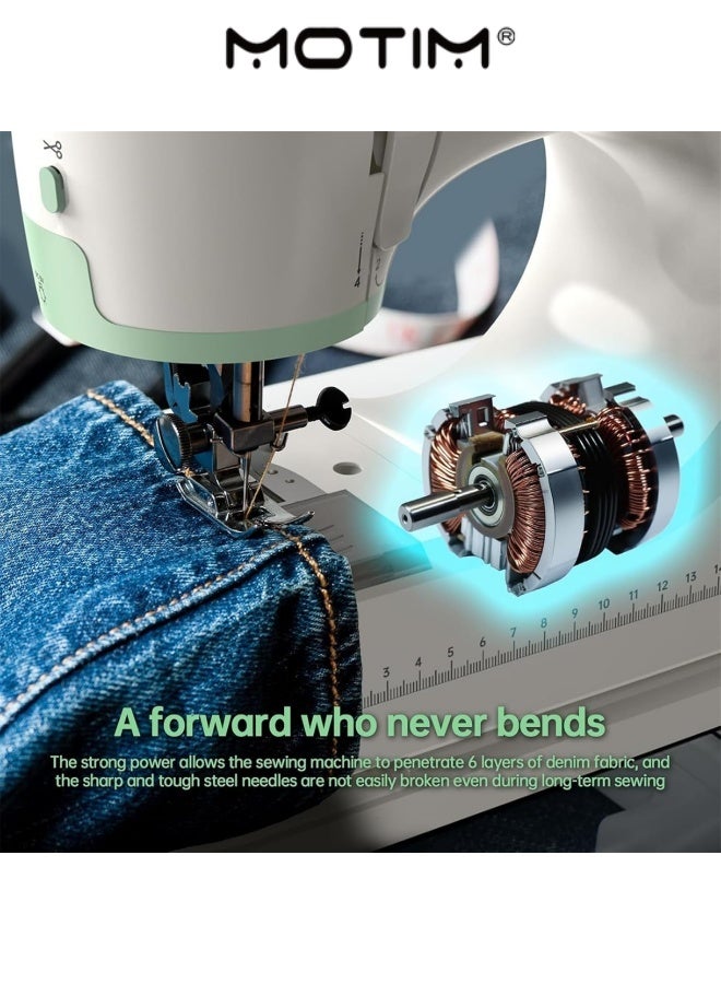 Motim Sewing Machine for Beginners Small Sewing Machine With Two Needle Types For Household Sewing Machine for Beginners Hand Held Sewing Machine for Adults - Image 5