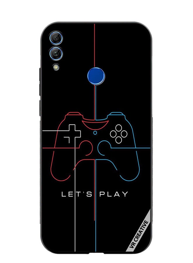 Protective Case Cover For Honor 10 Lite Lets Play Design Multicolour