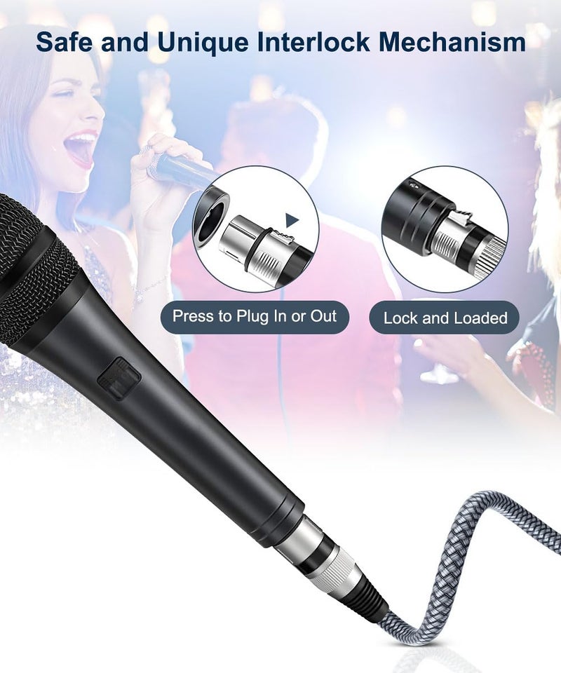 Elebase XLR Microphone Cable 2 Pack 10 Feet,XLR Male to Female Mic Cord,3-pin Balanced Shielded Cables Wire,for Amplifier Mixer,Recording Studio,Speaker Systems,Foot,FT - Image 5