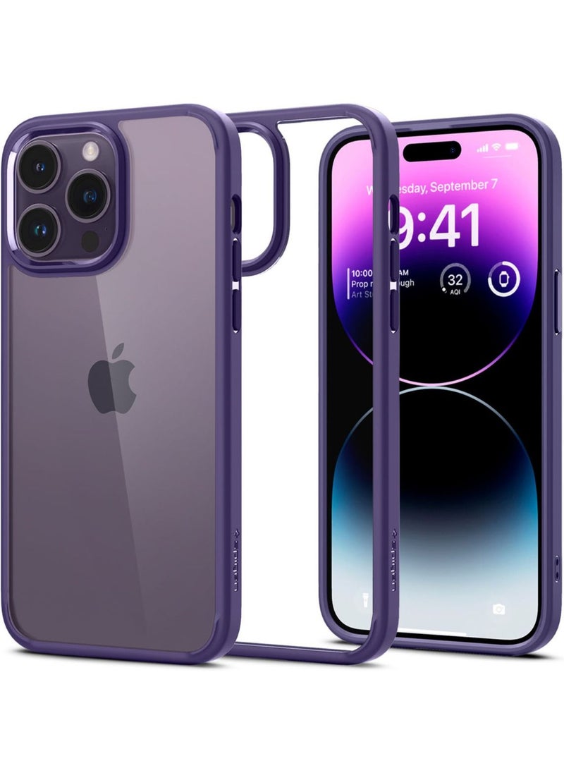 Spigen Ultra Hybrid for iPhone 14 Pro Max Case Cover - Deep Purple  - Image 1