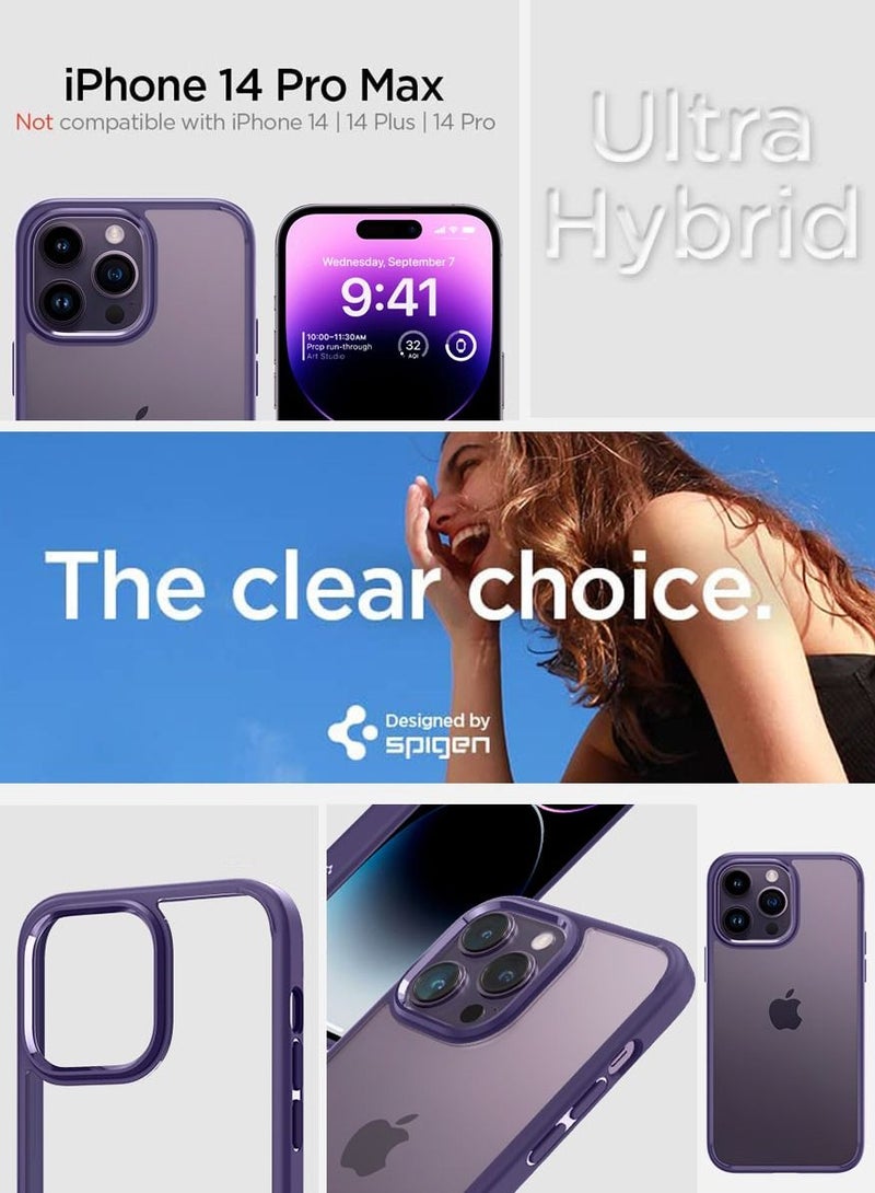 Ultra Hybrid for iPhone 14 Pro Max Case Cover - Deep Purple