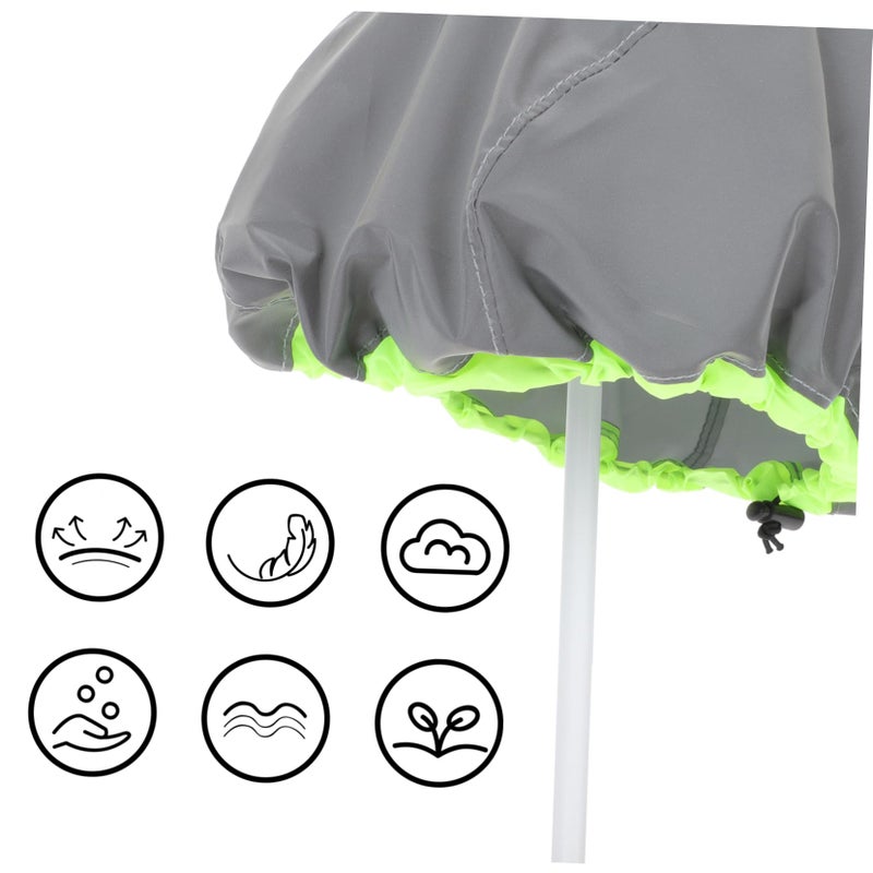 5PCS Reusable Windproof Bike Helmet Cover Reflective Shield Protector Black - Image 4