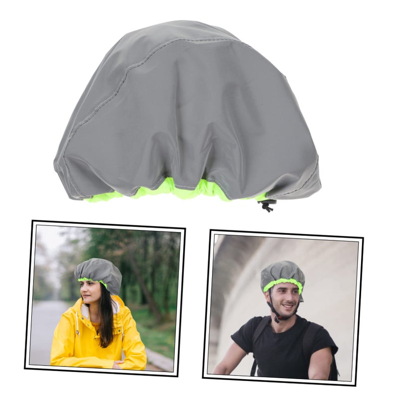 5PCS Reusable Windproof Bike Helmet Cover Reflective Shield Protector Black - Image 5