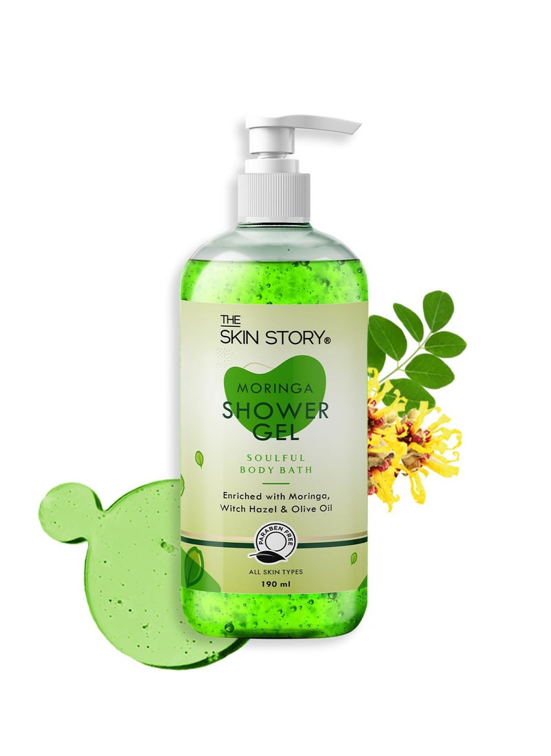 Skin Story Clean Beauty The Skin Story Reviving Shower Gel All Skin Types Infused with Moringa Shea Butter  - Image 1