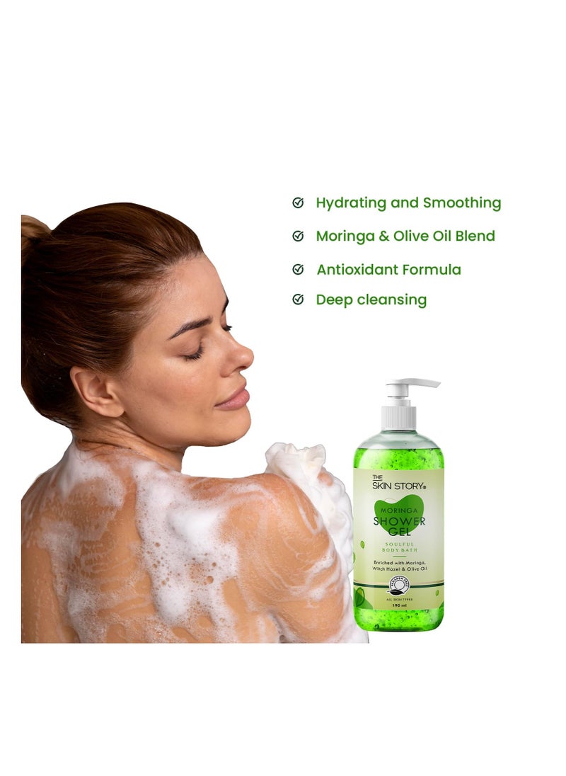Skin Story Clean Beauty The Skin Story Reviving Shower Gel All Skin Types Infused with Moringa Shea Butter  - Image 2