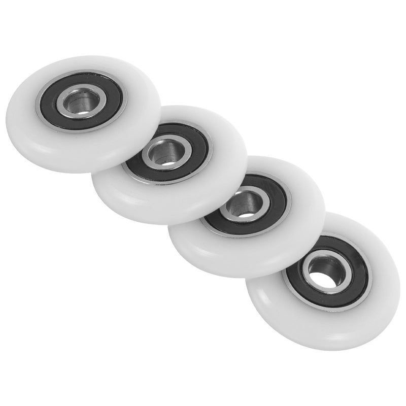 4pcs Shower Door Rollers Bathroom Glass Door Runners Small Sliding Glass Door Pulley Replacement - Image 1