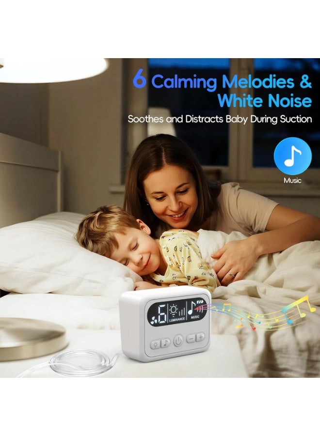 مدكودس شفاط أنف الطفل، شفاط أنفي متقدم، 9 مستويات شفط، مع ضوء ليلي وأغاني أطفال مهدئة، شفاط أنفي كهربائي. - Image 3