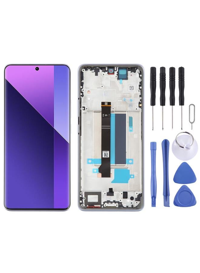 erorex Replacement For Xiaomi Redmi Note 13 Pro+ Original AMOLED Material LCD Screen Digitizer Full Assembly with Frame Purple - Image 1