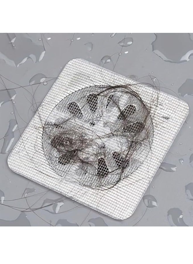 هومستر 50 قطعة شبكة تصريف حمام - ملصقات قابلة للرمي لشبك الشعر والحماية من الانسداد، عازل للروائح والحشرات - Image 2