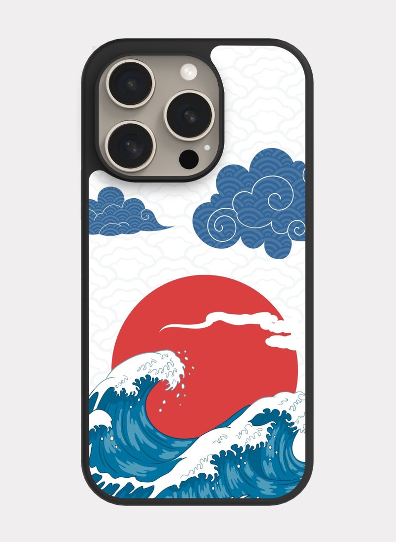 بكسلات كفر ايفون 15 برو فن ياباني احمر - Image 1