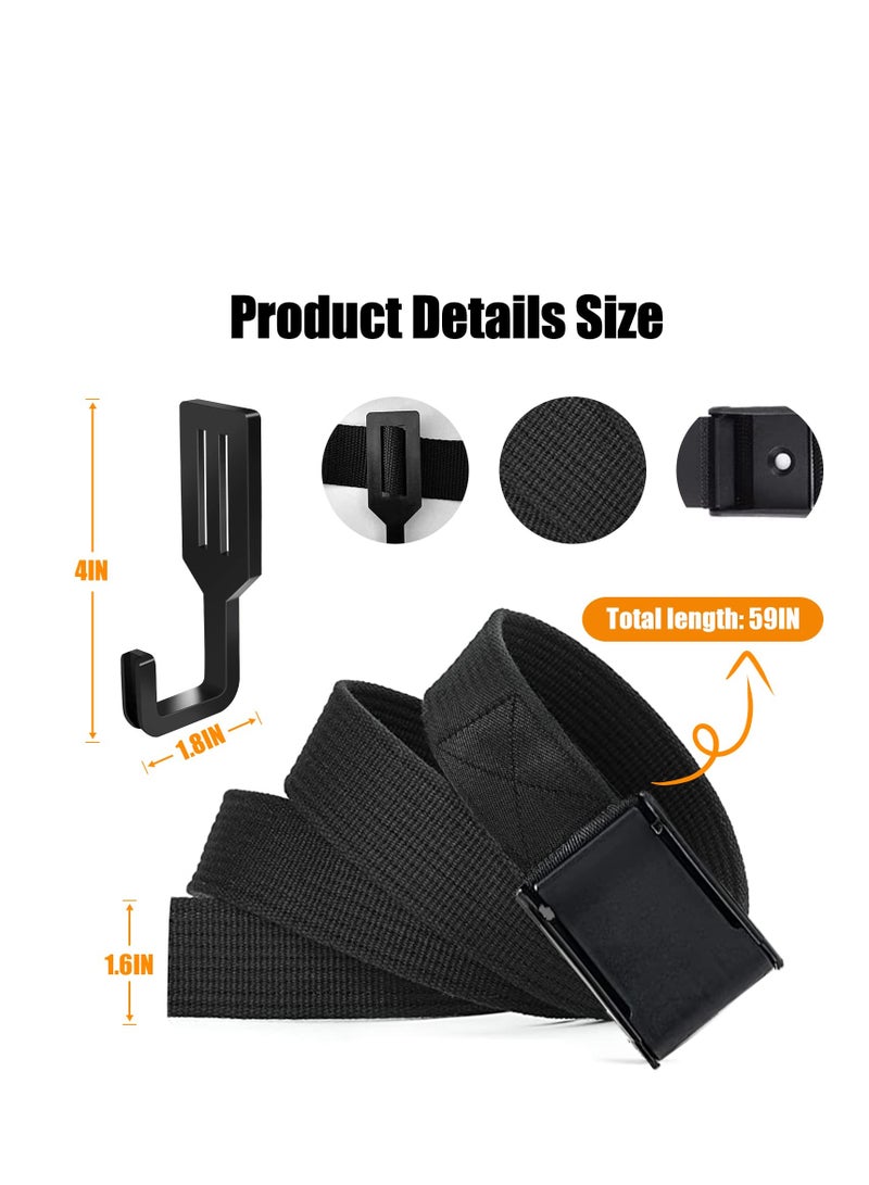 Treestand Strap Hangers with 6 Large Hooks for Easy Hanging Ideal for Hunting Camping and Hiking - Image 3